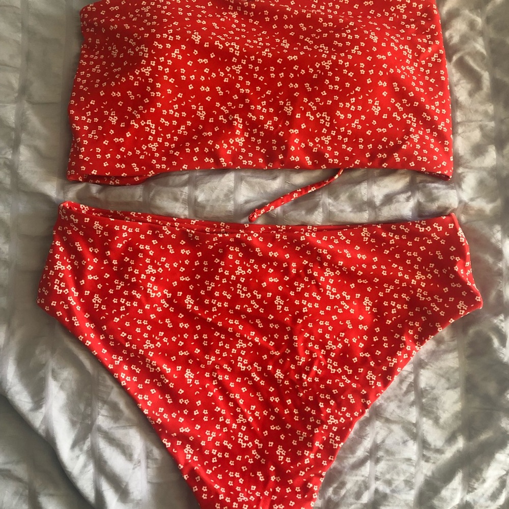 Shein Red High Waisted Suit NWOT!